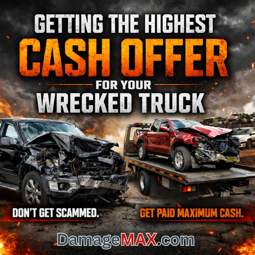 DamageMAX - How Do I Get the Highest Cash Offer for My Wrecked Truck?