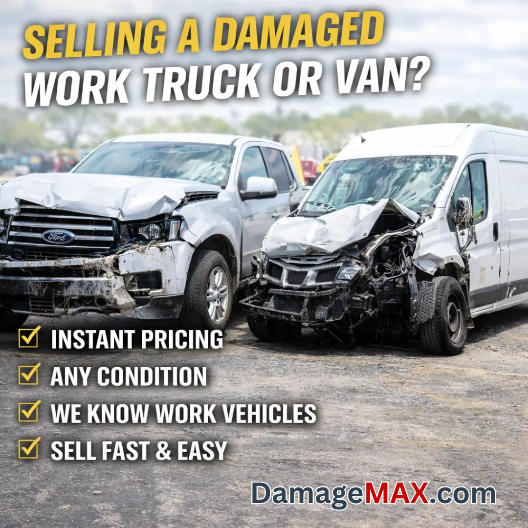 DamageMAX - Need to Sell a Damaged Work Truck or Van? DamageMAX - Need to Sell a Damaged Work Truck or Van?