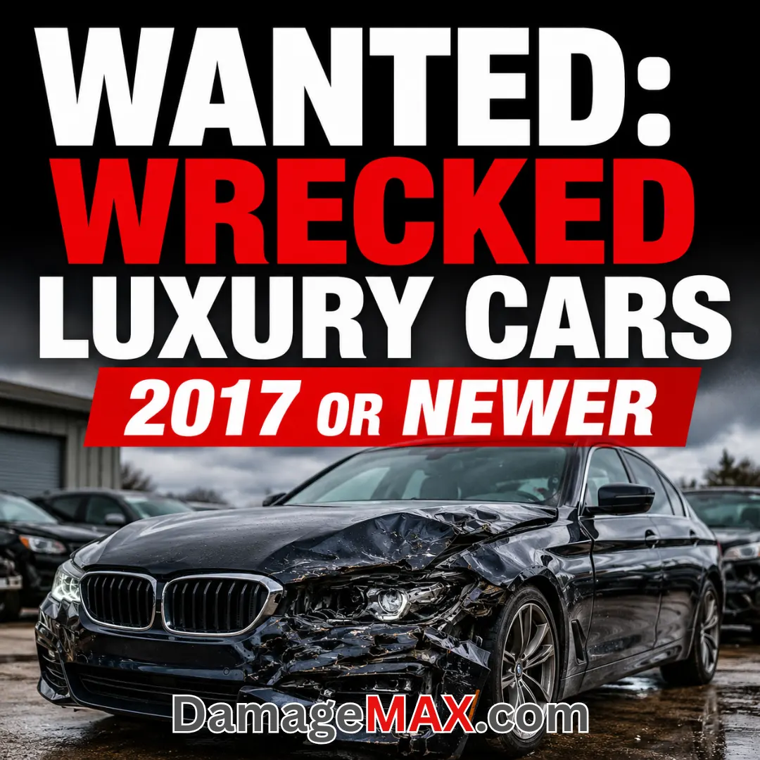 DamageMAX - Wanted: Wrecked Luxury Cars 2017 or Newer