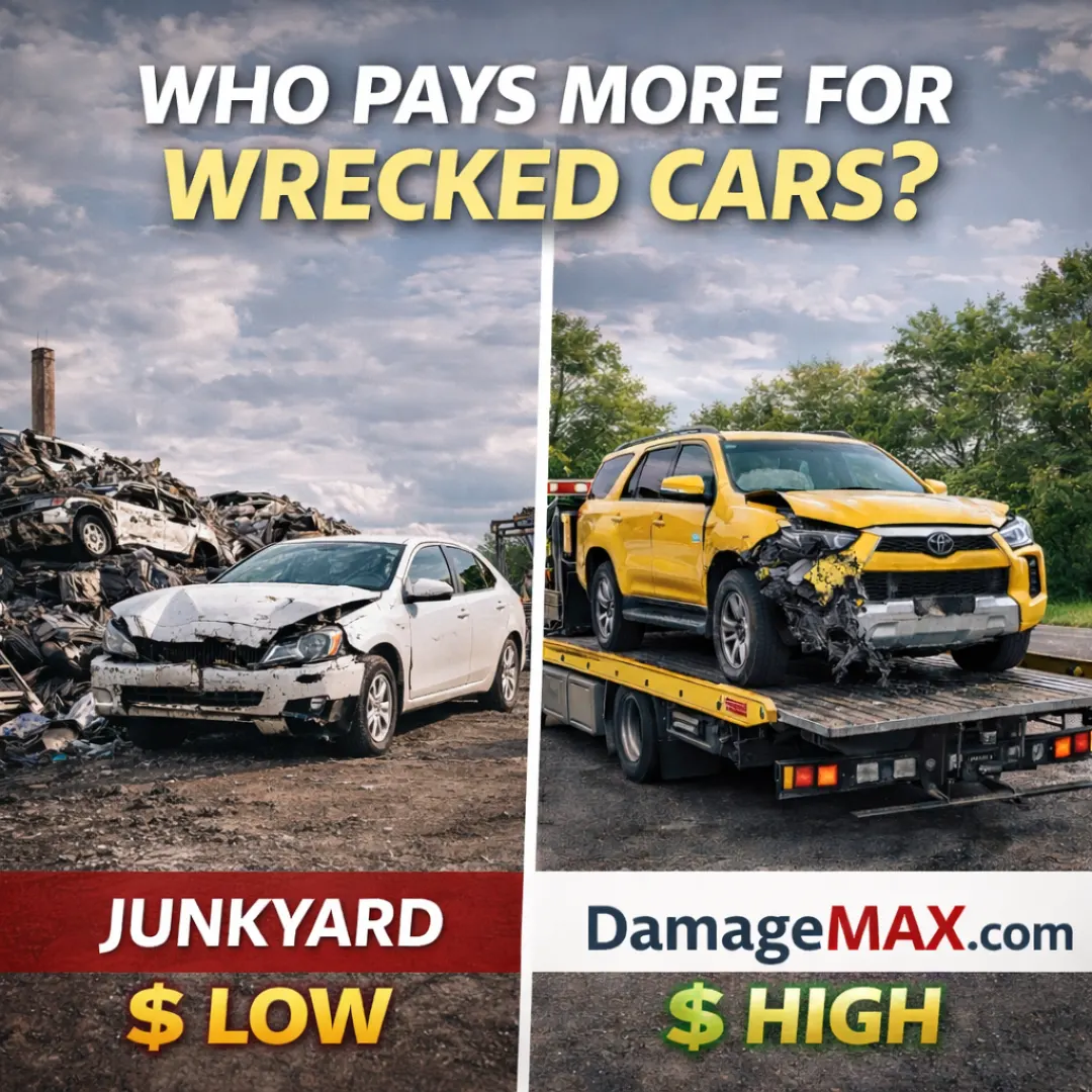 DamageMAX - Who Pays More for Wrecked Cars? WE DO!